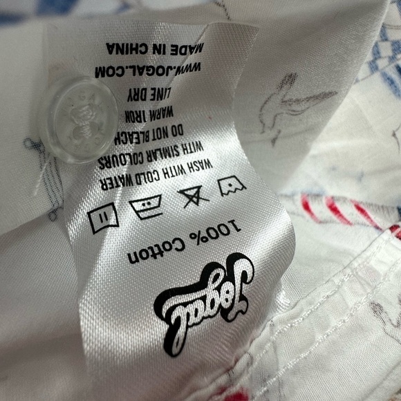 Jogal Nautical Short Sleeve Button Down Shirt Size XXXL - Picture 6 of 6